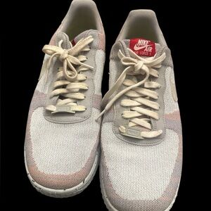 Nike Air Force 1 Sneakers - White and Pink crater flyknit size 13